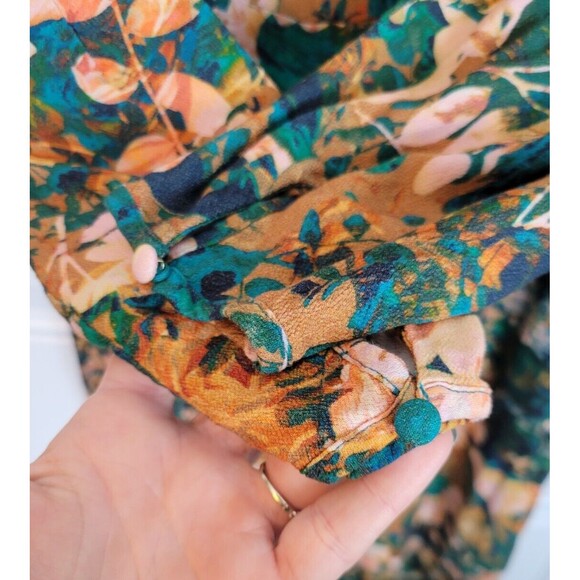 Soft Surroundings Midi Dress Size S Petite Dakota Floral - Picture 6 of 10